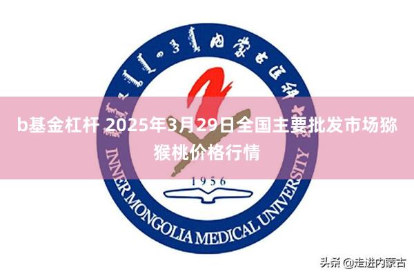 b基金杠杆 2025年3月29日全国主要批发市场猕猴桃价格行情