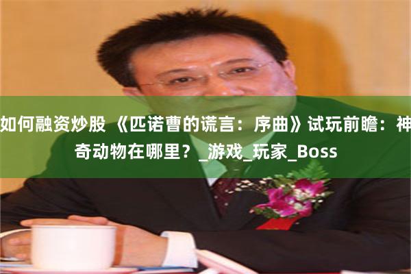 如何融资炒股 《匹诺曹的谎言：序曲》试玩前瞻：神奇动物在哪里？_游戏_玩家_Boss