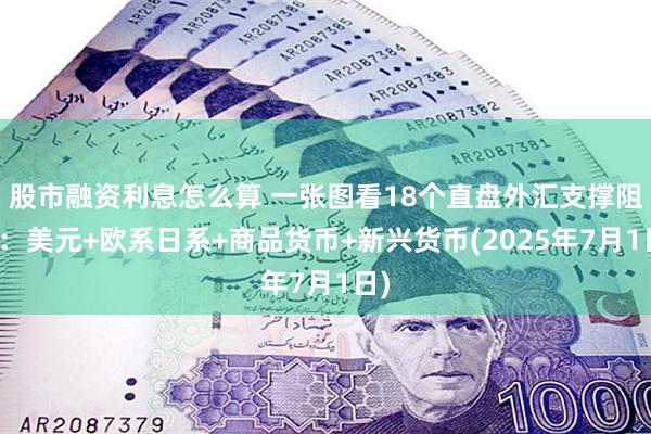 股市融资利息怎么算 一张图看18个直盘外汇支撑阻力：美元+欧系日系+商品货币+新兴货币(2025年7月1日)