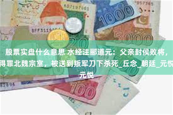 股票实盘什么意思 水经注郦道元：父亲封侯败将，得罪北魏宗室，被送到叛军刀下杀死_丘念_朝廷_元悦
